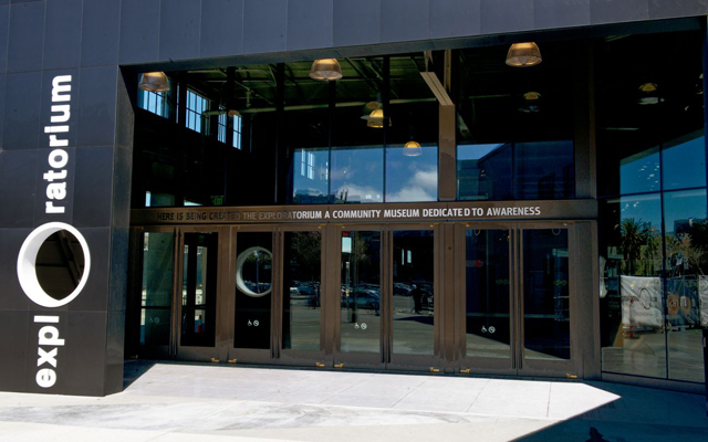 Main entrance to the Exploratorium at Pier 15